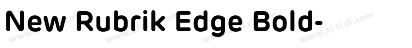 New Rubrik Edge Bold字体转换